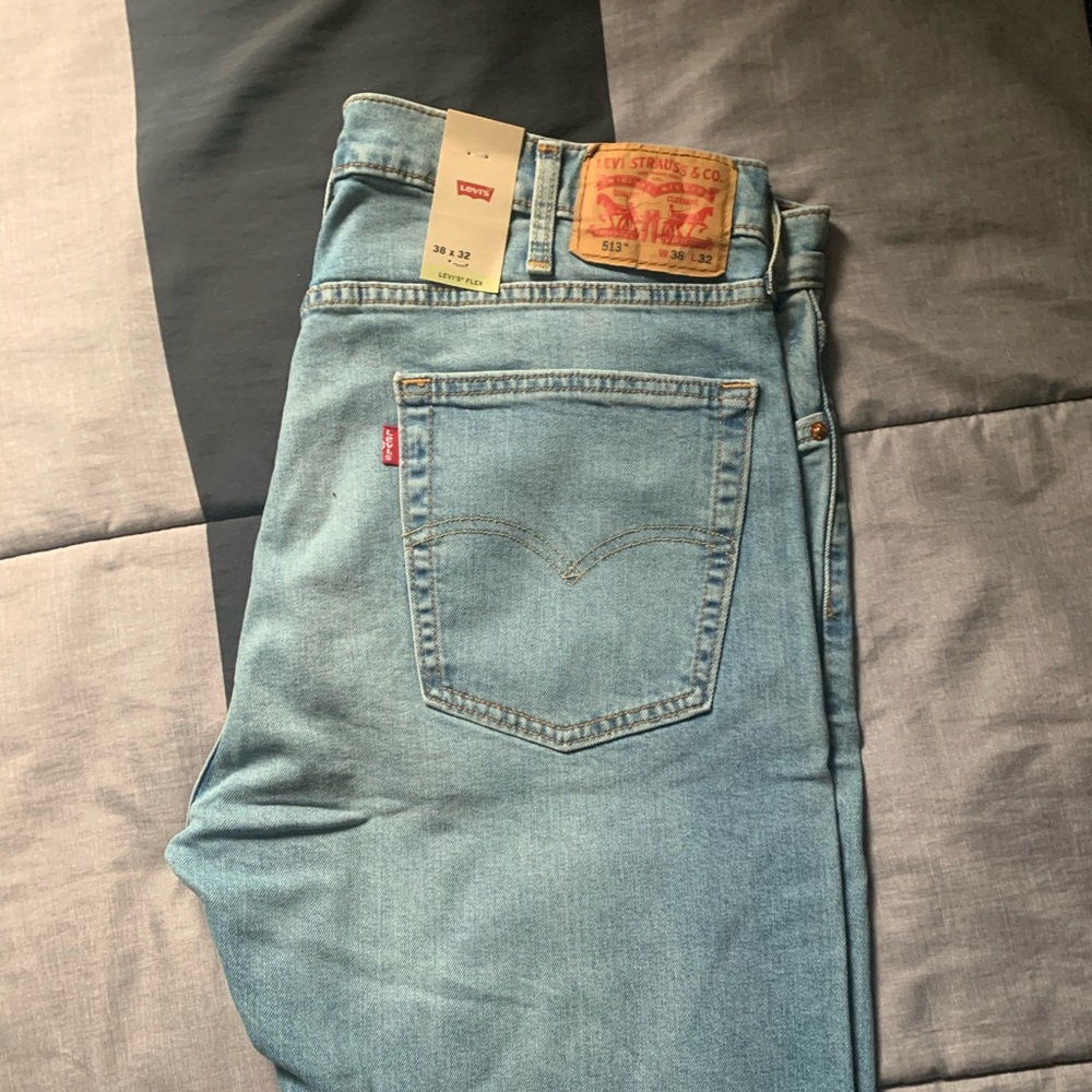 Levi’s 513 Slim Straight 38x32 Jeans NEW